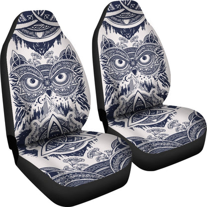 Owl Ornamental Universal Fit Car Seat Covers