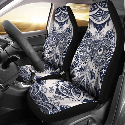 Owl Ornamental Universal Fit Car Seat Covers