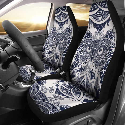 Owl Ornamental Universal Fit Car Seat Covers