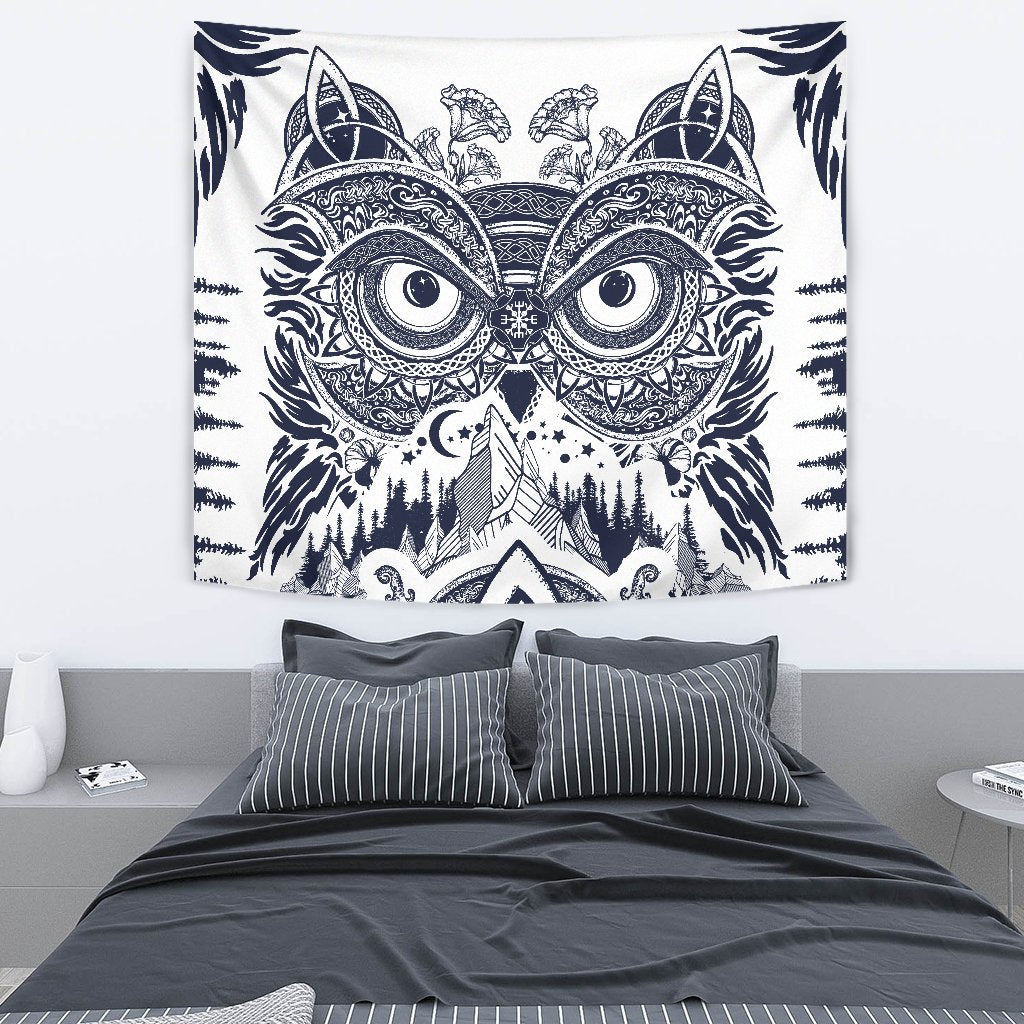 Owl Ornamental Wall Tapestry