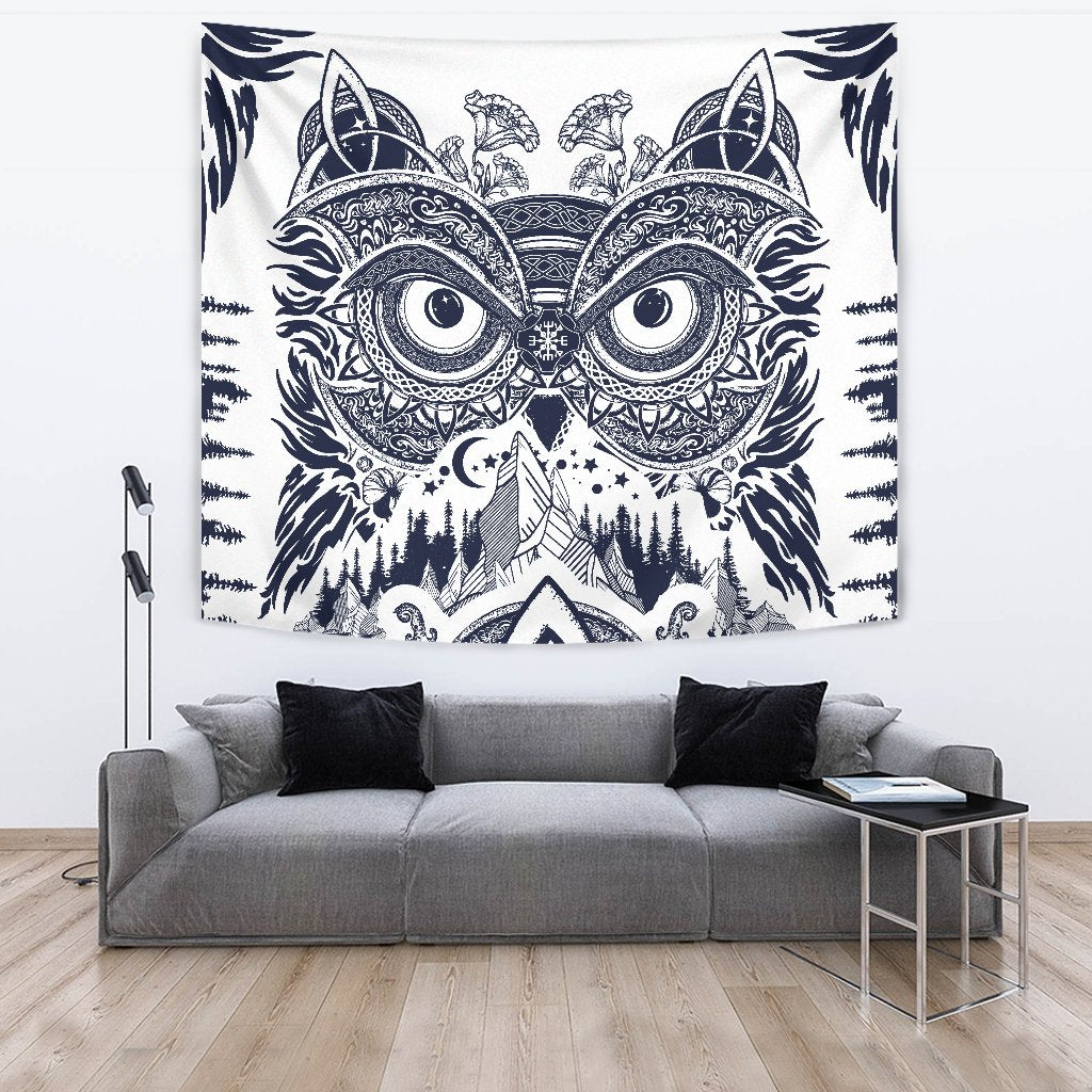 Owl Ornamental Wall Tapestry