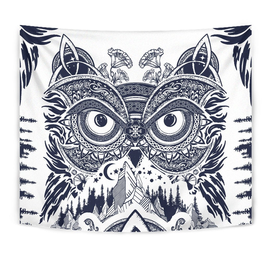 Owl Ornamental Wall Tapestry