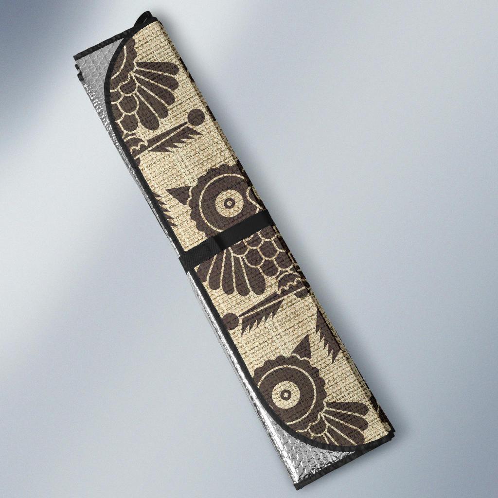Owl Pattern Print Design A01 Car Sun Shades-JORJUNE.COM