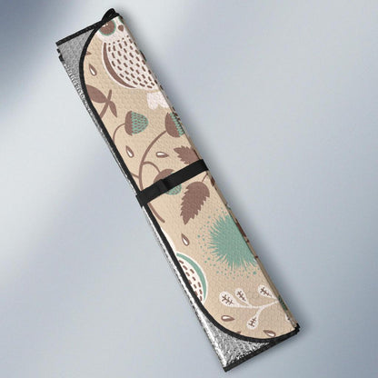 Owl Pattern Print Design A02 Car Sun Shades-JORJUNE.COM