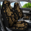 Owl Tribal Polynesian Design Print Universal Fit Car Seat Covers-JorJune