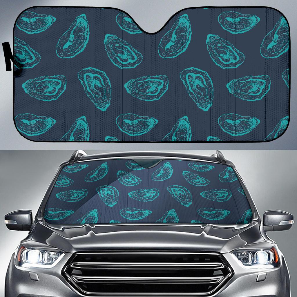 Oyster Pattern Print Design 01 Car Sun Shades-JORJUNE.COM