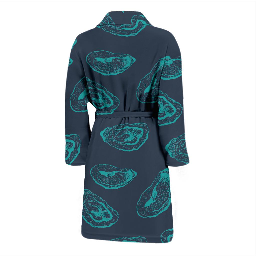 Oyster Pattern Print Design 01 Men Bathrobe-JORJUNE.COM