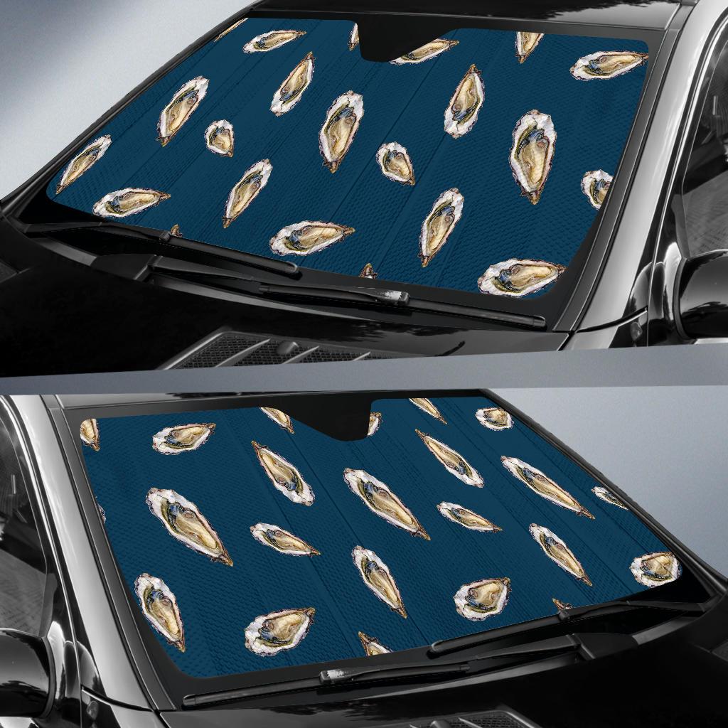 Oyster Pattern Print Design 03 Car Sun Shades-JORJUNE.COM