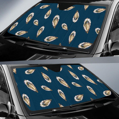 Oyster Pattern Print Design 03 Car Sun Shades-JORJUNE.COM