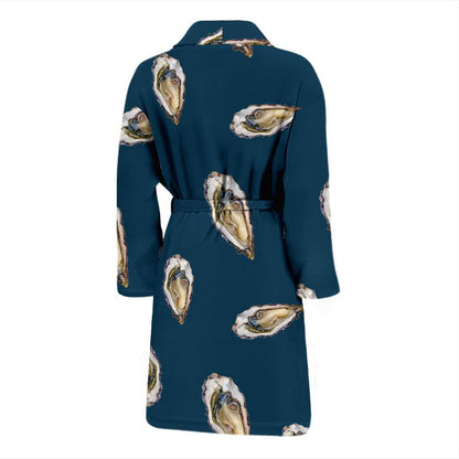 Oyster Pattern Print Design 03 Men Bathrobe-JORJUNE.COM