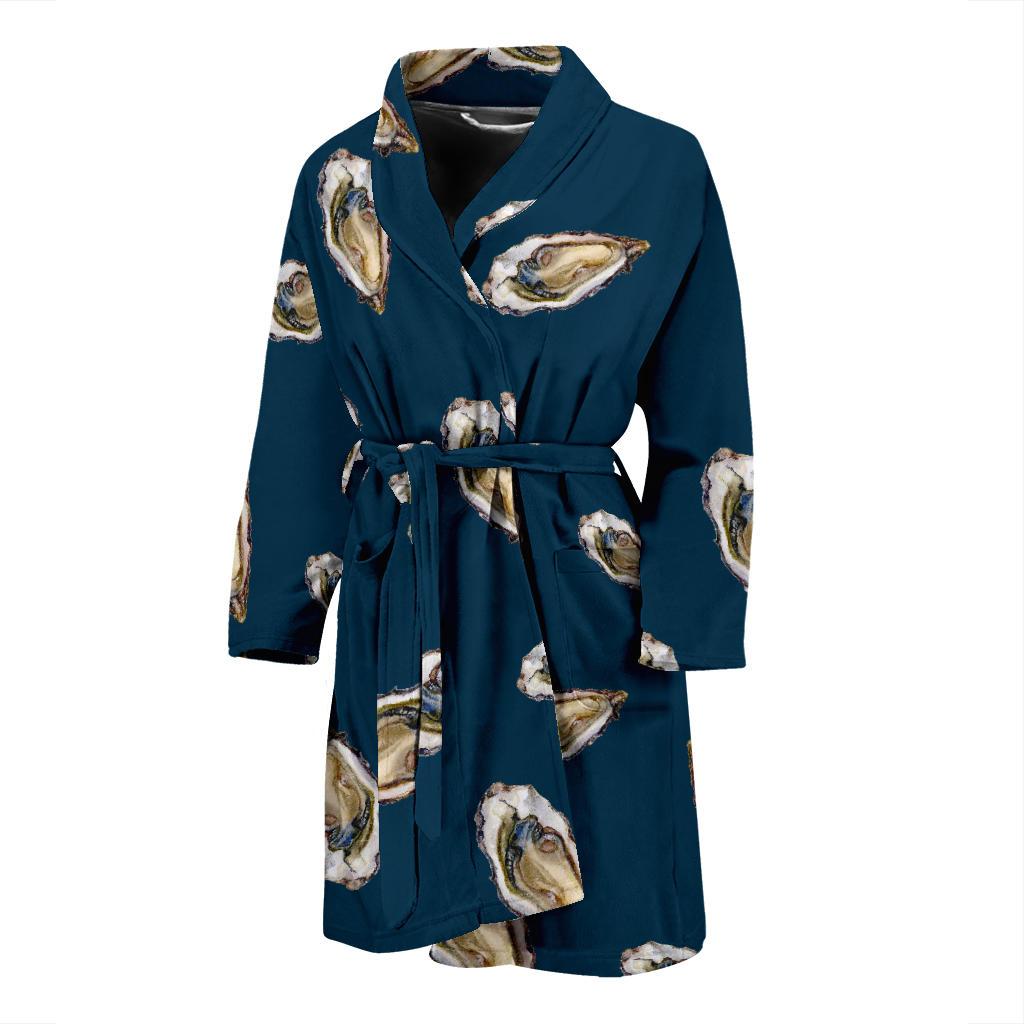Oyster Pattern Print Design 03 Men Bathrobe-JORJUNE.COM