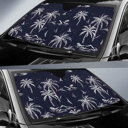 Pacific island Pattern Print Design A02 Car Sun Shades-JORJUNE.COM