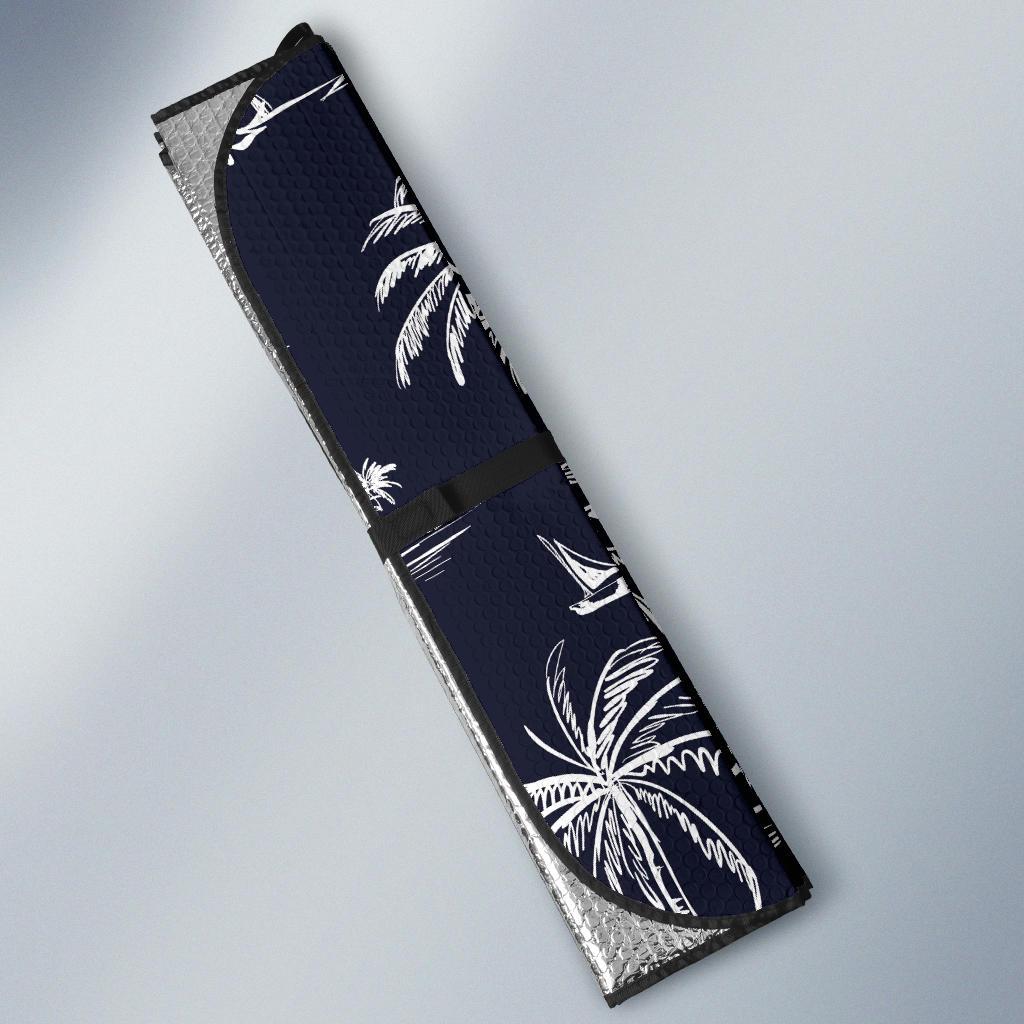Pacific island Pattern Print Design A02 Car Sun Shades-JORJUNE.COM