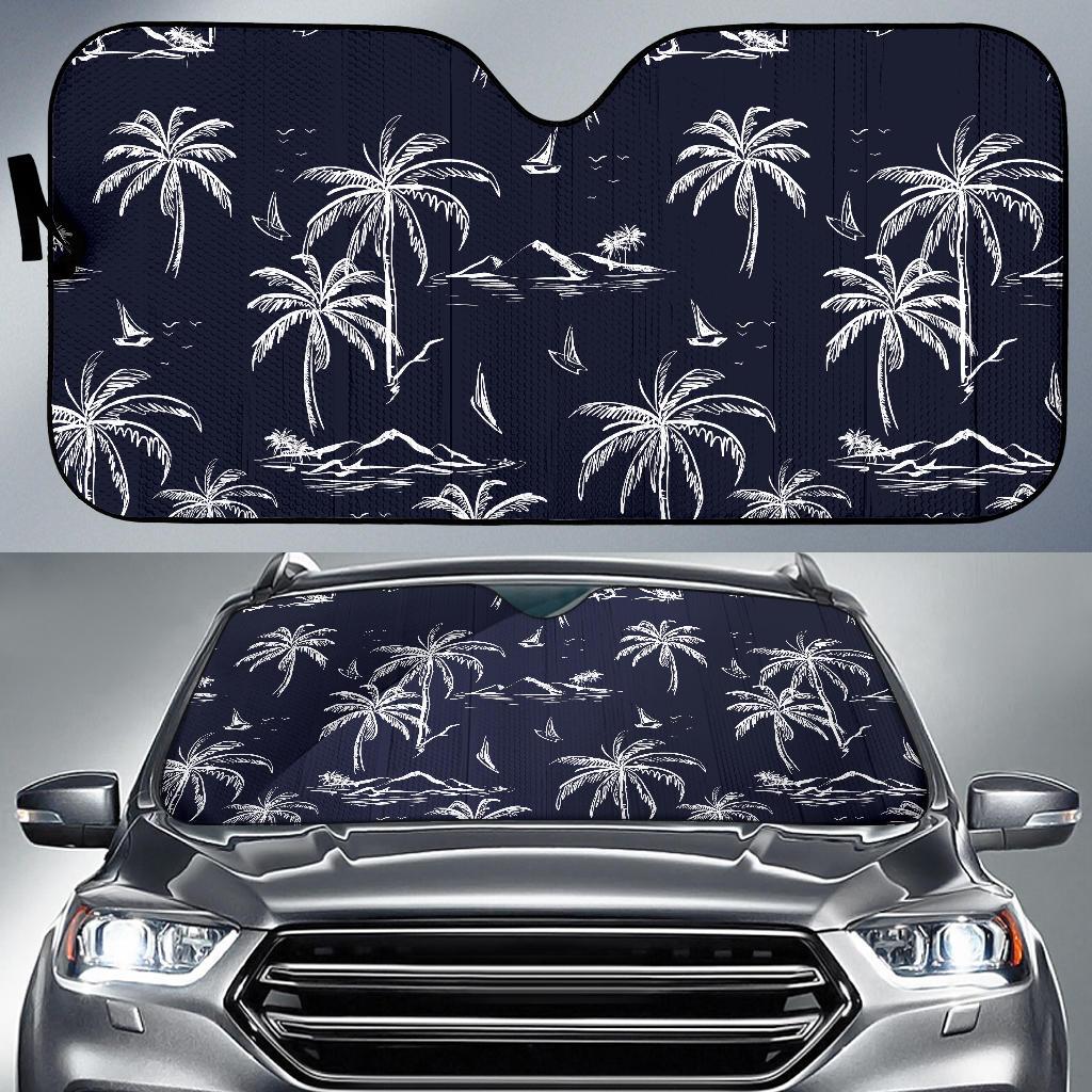 Pacific island Pattern Print Design A02 Car Sun Shades-JORJUNE.COM