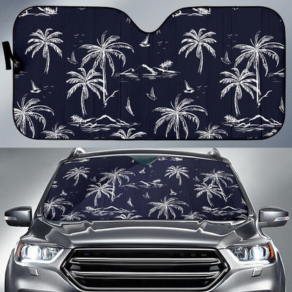 Pacific island Pattern Print Design A02 Car Sun Shades-JORJUNE.COM