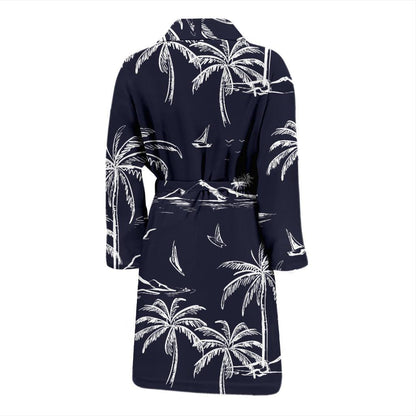 Pacific island Pattern Print Design A02 Men Bathrobe-JORJUNE.COM