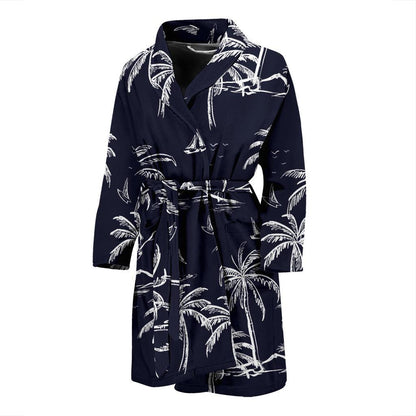 Pacific island Pattern Print Design A02 Men Bathrobe-JORJUNE.COM