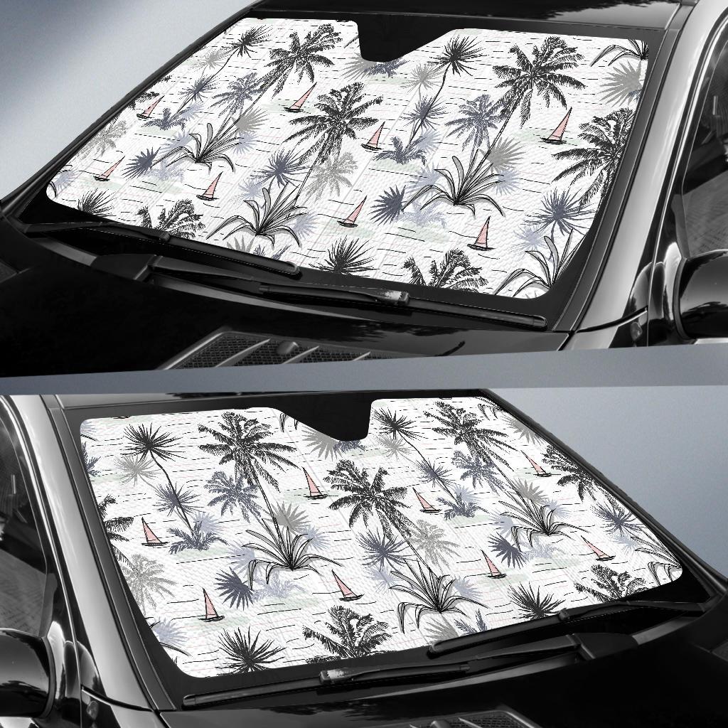 Pacific island Pattern Print Design A04 Car Sun Shades-JORJUNE.COM