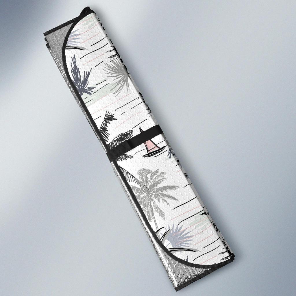 Pacific island Pattern Print Design A04 Car Sun Shades-JORJUNE.COM