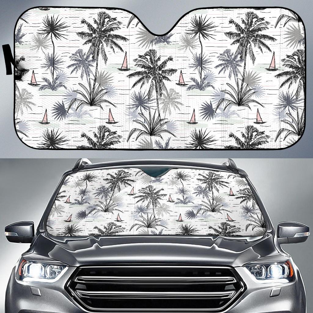 Pacific island Pattern Print Design A04 Car Sun Shades-JORJUNE.COM