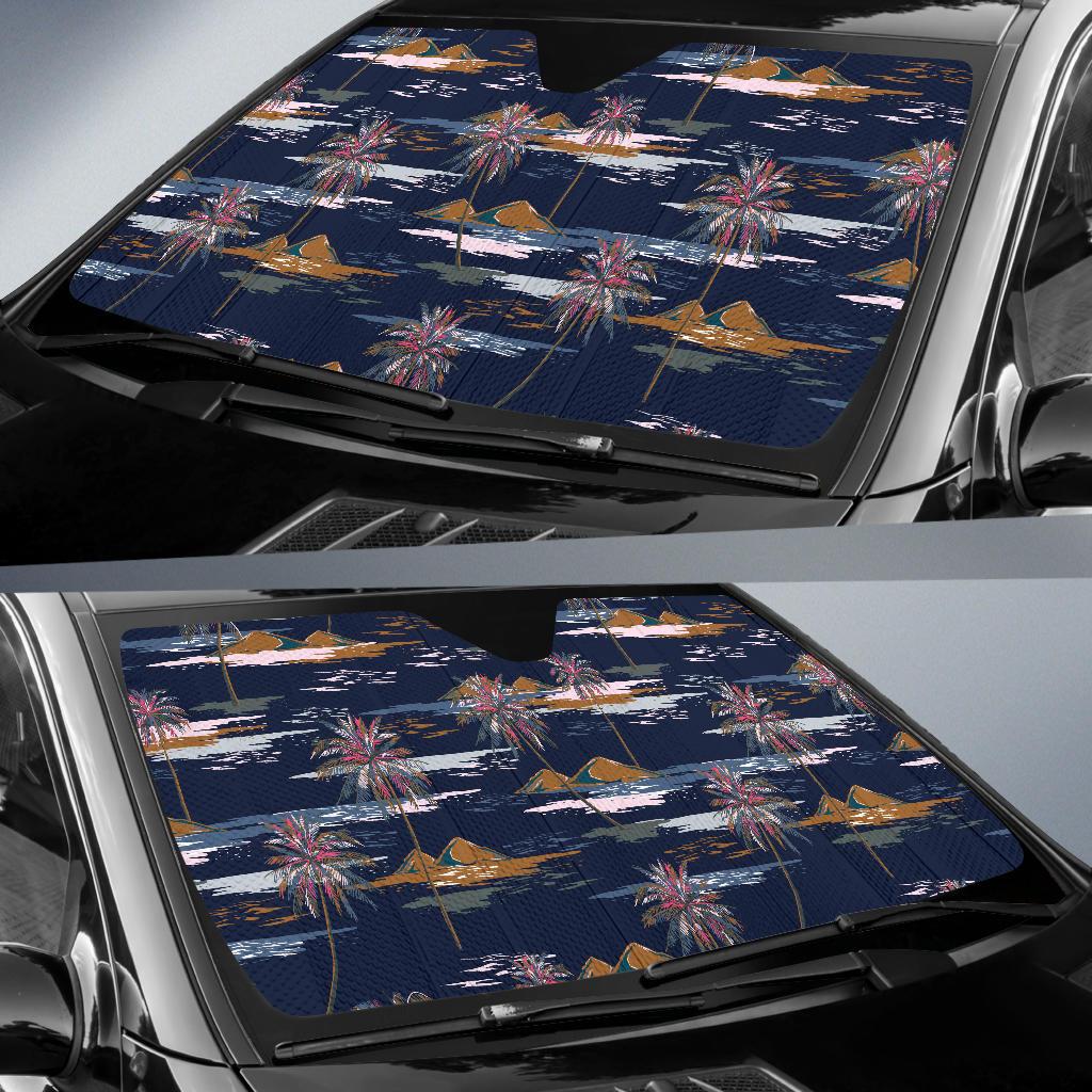 Pacific island Pattern Print Design A06 Car Sun Shades-JORJUNE.COM
