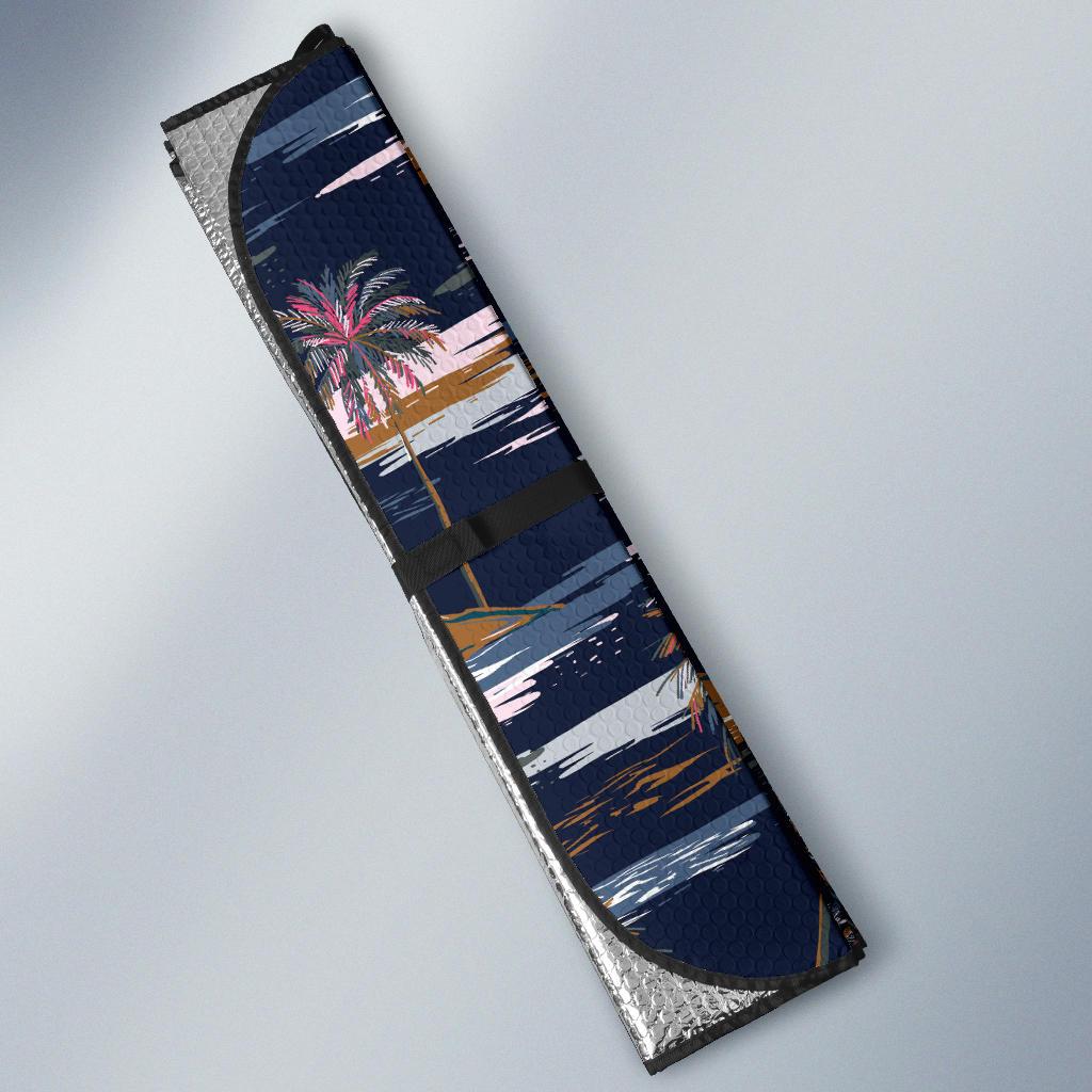Pacific island Pattern Print Design A06 Car Sun Shades-JORJUNE.COM
