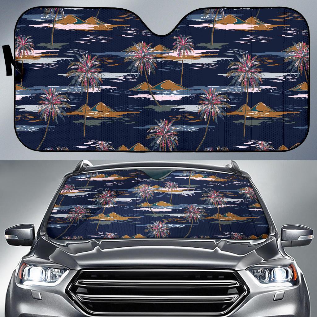 Pacific island Pattern Print Design A06 Car Sun Shades-JORJUNE.COM