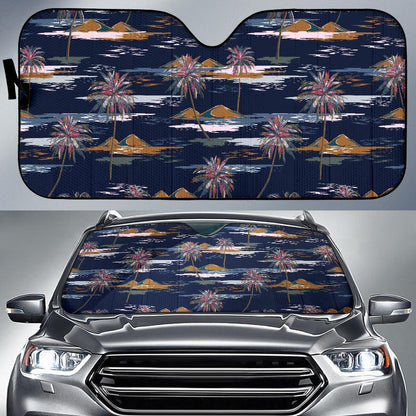 Pacific island Pattern Print Design A06 Car Sun Shades-JORJUNE.COM