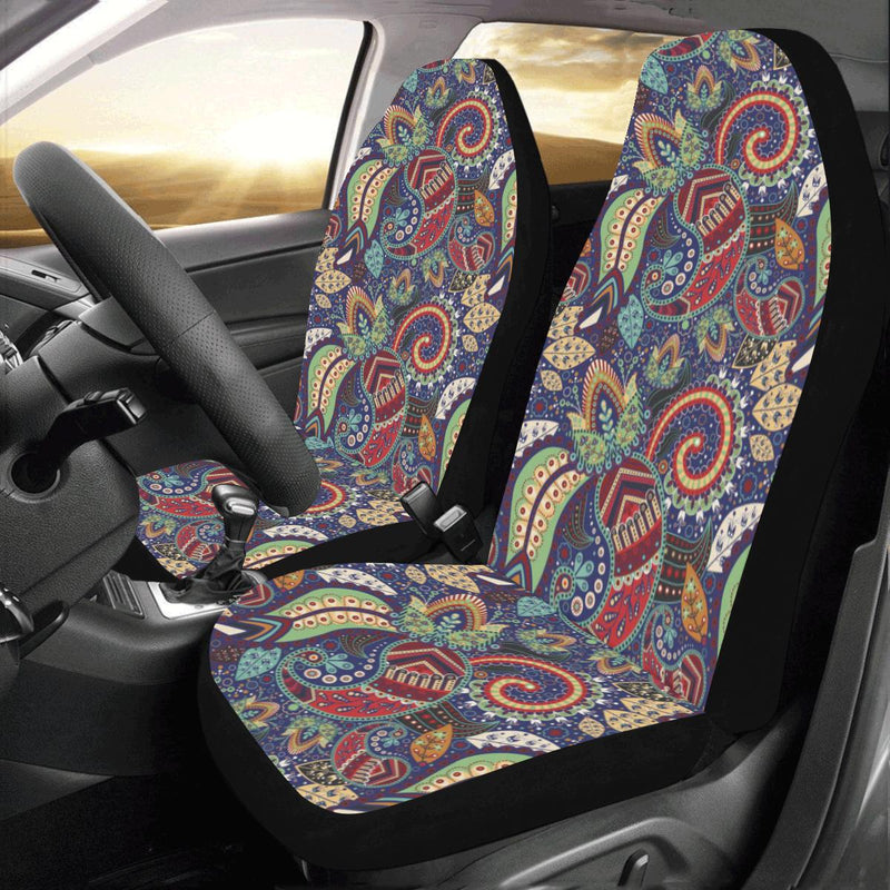 Paisley Boho Pattern Print Design A03 Car Seat Covers (Set of 2)-JORJUNE.COM