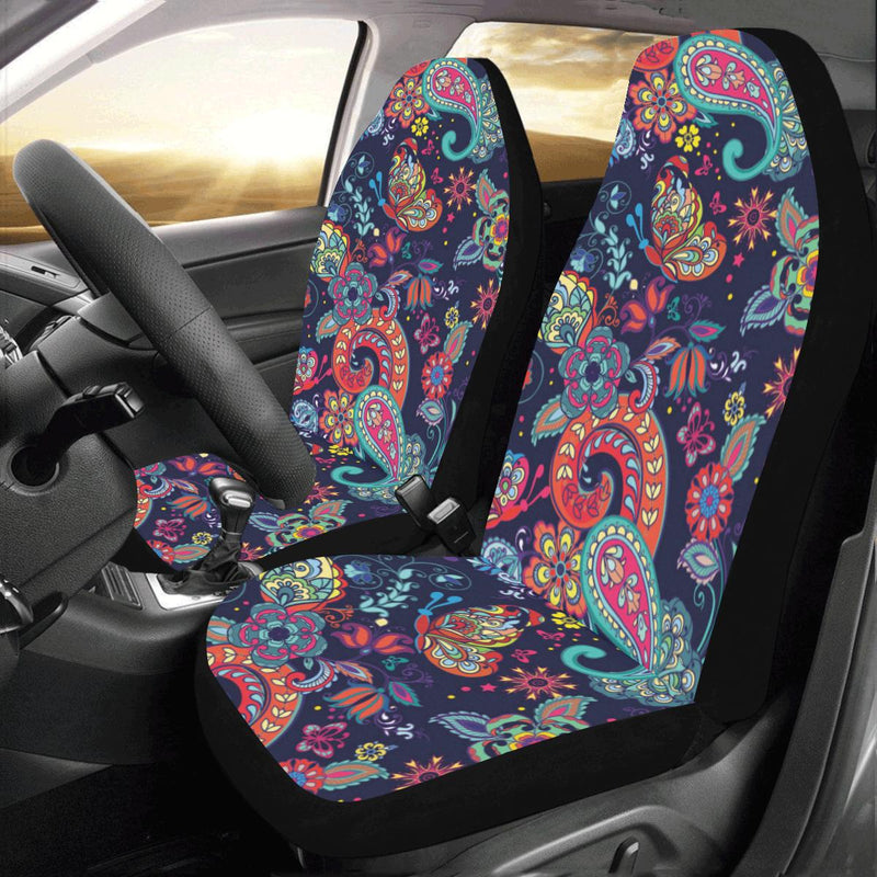 Paisley Boho Pattern Print Design A06 Car Seat Covers (Set of 2)-JORJUNE.COM