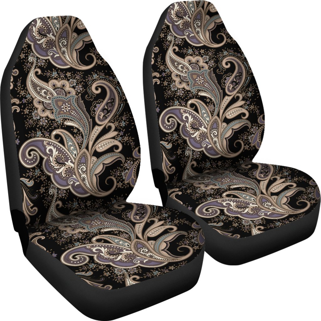Paisley Mandala Design Print Universal Fit Car Seat Covers