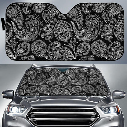 Paisley Pattern Print Design A04 Car Sun Shades-JORJUNE.COM