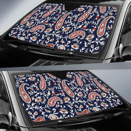 Paisley Pattern Print Design A05 Car Sun Shades-JORJUNE.COM
