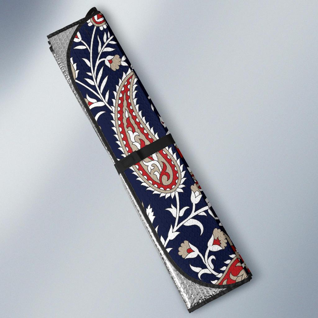 Paisley Pattern Print Design A05 Car Sun Shades-JORJUNE.COM