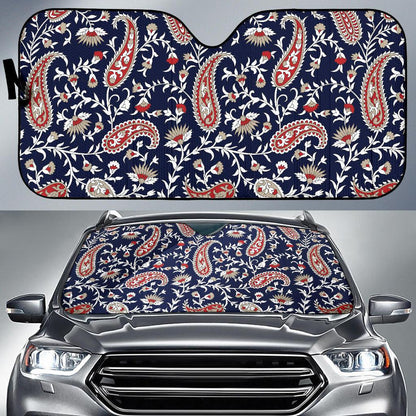 Paisley Pattern Print Design A05 Car Sun Shades-JORJUNE.COM