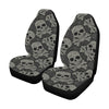 Paisley Skull Pattern Print Design A01 Car Seat Covers (Set of 2)-JORJUNE.COM