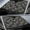 Paisley Skull Pattern Print Design A01 Car Sun Shades-JORJUNE.COM