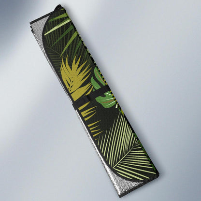 Palm Leaf Pattern Print Design A05 Car Sun Shades-JORJUNE.COM
