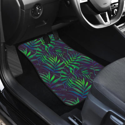 Palm Leaves Pattern Print Design PL01 Car Floor Mats-JORJUNE.COM