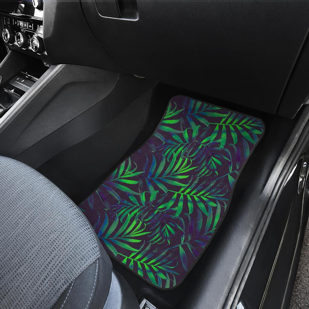 Palm Leaves Pattern Print Design PL01 Car Floor Mats-JORJUNE.COM