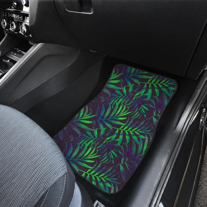 Palm Leaves Pattern Print Design PL01 Car Floor Mats-JORJUNE.COM