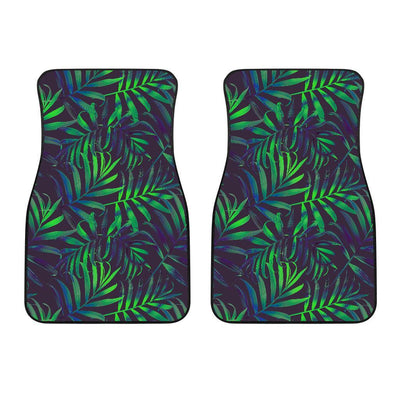 Palm Leaves Pattern Print Design PL01 Car Floor Mats-JORJUNE.COM