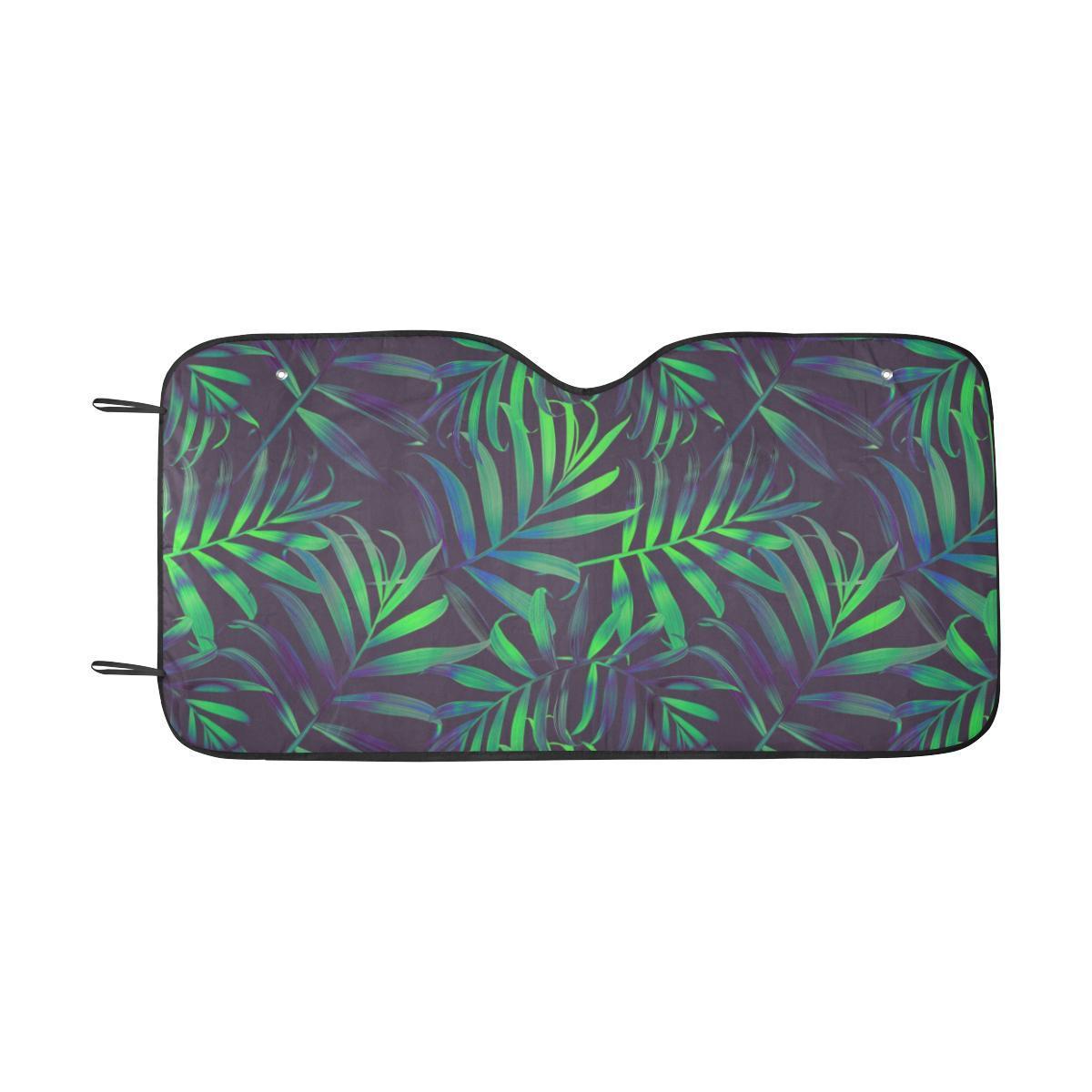 Palm Leaves Pattern Print Design PL01 Car Sun Shade-JorJune