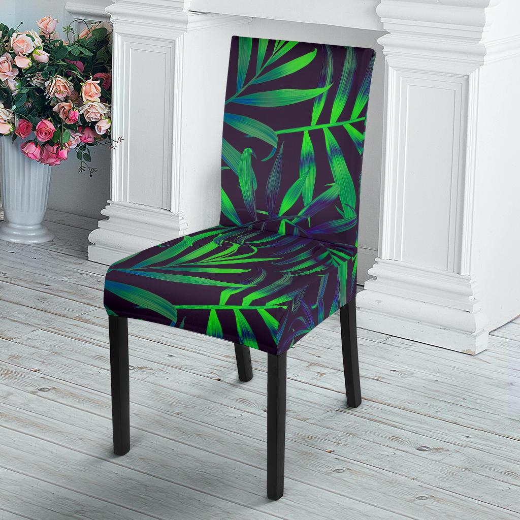 Palm Leaves Pattern Print Design PL01 Dining Chair Slipcover-JORJUNE.COM