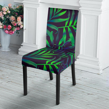 Palm Leaves Pattern Print Design PL01 Dining Chair Slipcover-JORJUNE.COM