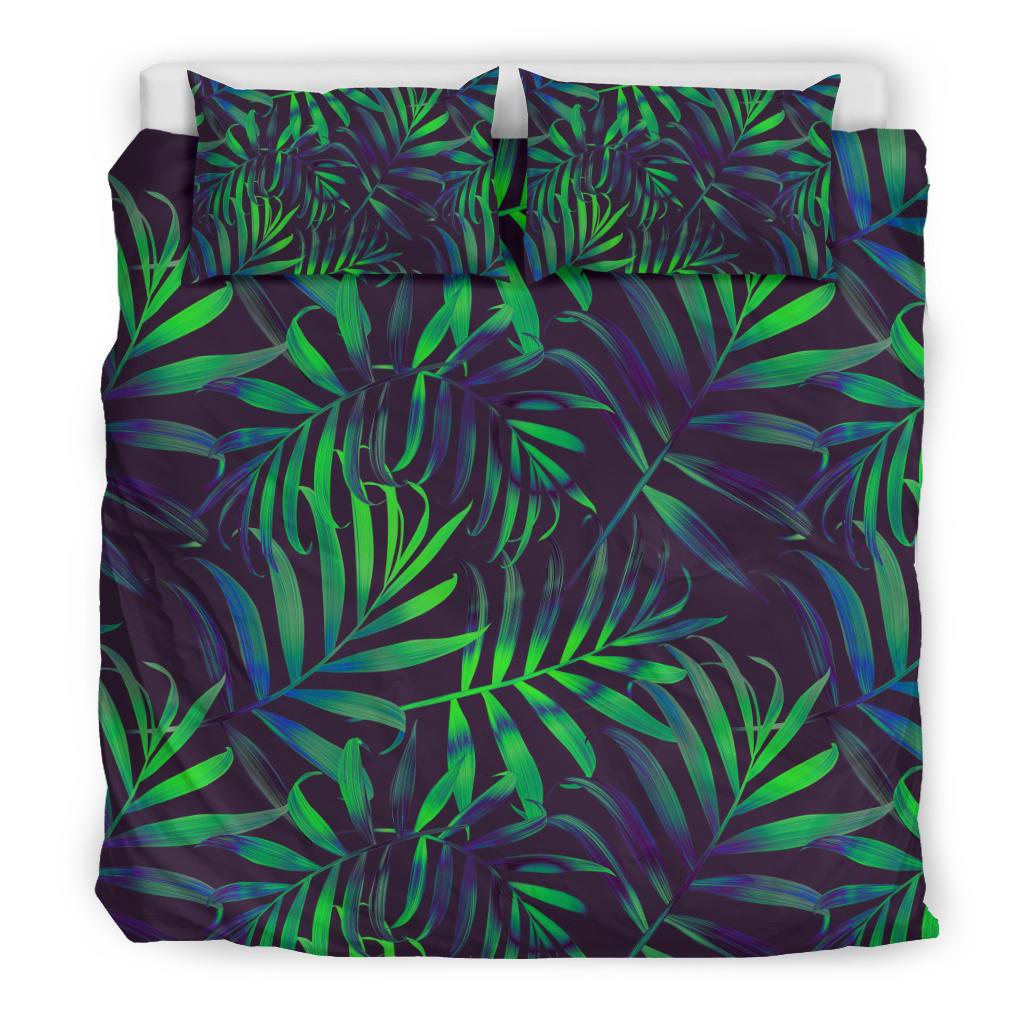 Palm Leaves Pattern Print Design PL01 Duvet Cover Bedding Set-JORJUNE.COM
