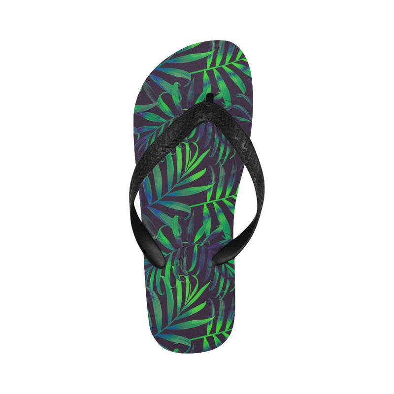 Palm Leaves Pattern Print Design PL01 Flip Flops-JorJune