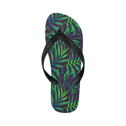 Palm Leaves Pattern Print Design PL01 Flip Flops-JorJune