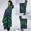 Palm Leaves Pattern Print Design PL01 Hooded Blanket-JORJUNE.COM