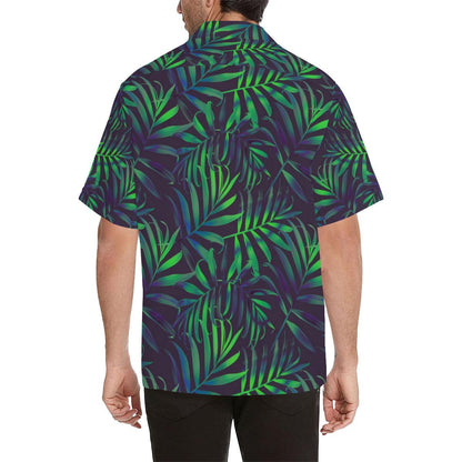 Palm Leaves Pattern Print Design PL01 Men Hawaiian Shirt-JorJune